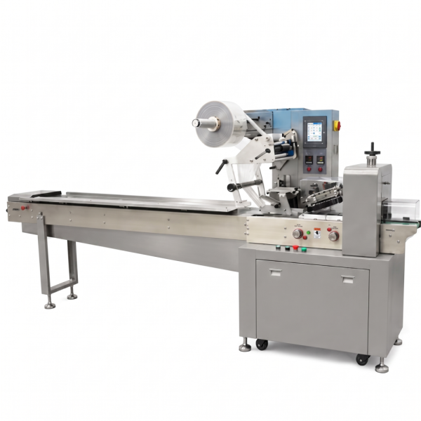 AUTOMATIC HORIZONTAL FLOW WRAP MACHINE 4 SDIE PENTA 350