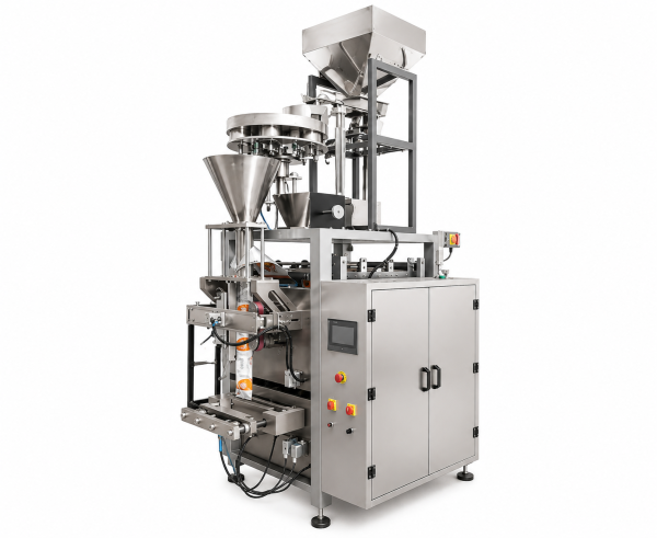SOYACHUNKS | AUTOMATIC COLLAR TYPE CUP FILLER PACKAGING MACHINE HEXA 800