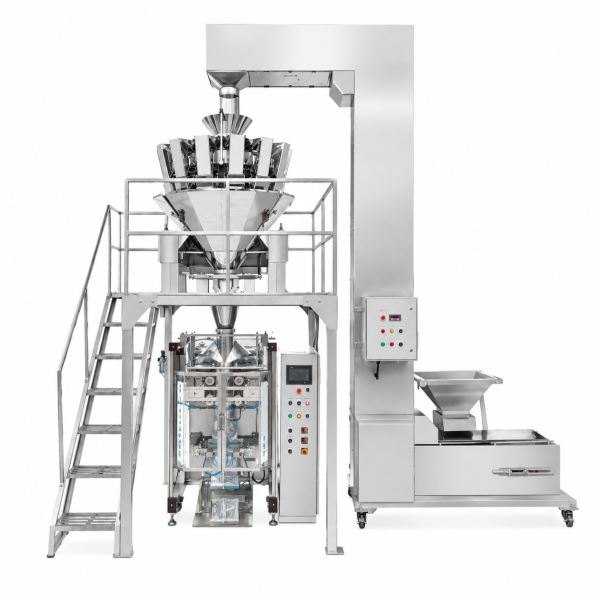 SOYACHUNKS/ PASTA/ VERMICELLI PACKAGING  MACHINE | AUTOMATIC COLLAR TYPE 14  MULTIHEAD WEIGHER  FILLER PACKAGING MACHINE HEXA  800